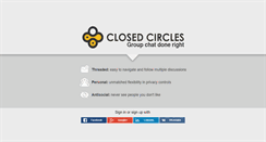 Desktop Screenshot of closedcircles.com