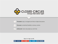 Tablet Screenshot of closedcircles.com